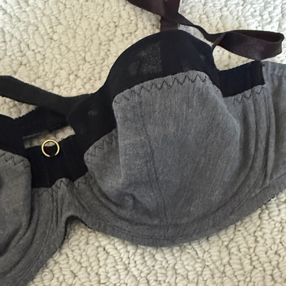 NWOT Chantelle Black, Gray and Brown Underwire Bra 34B - Picture 3 of 5